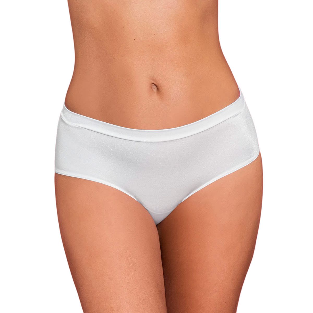 LEONISA - Calzón pantaleta en tela con brillo 092037 Blanco