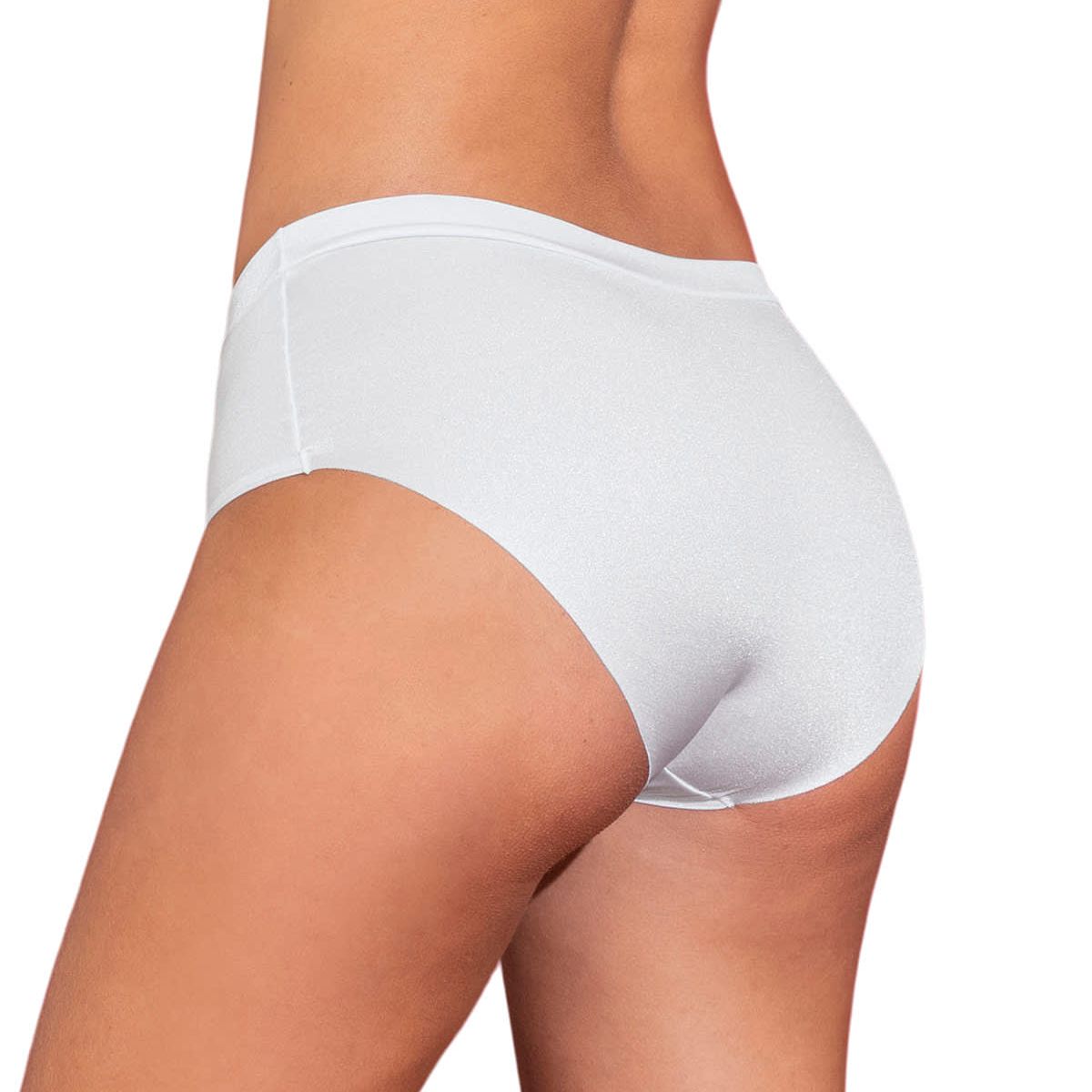 LEONISA - Calzón pantaleta en tela con brillo 092037 Blanco