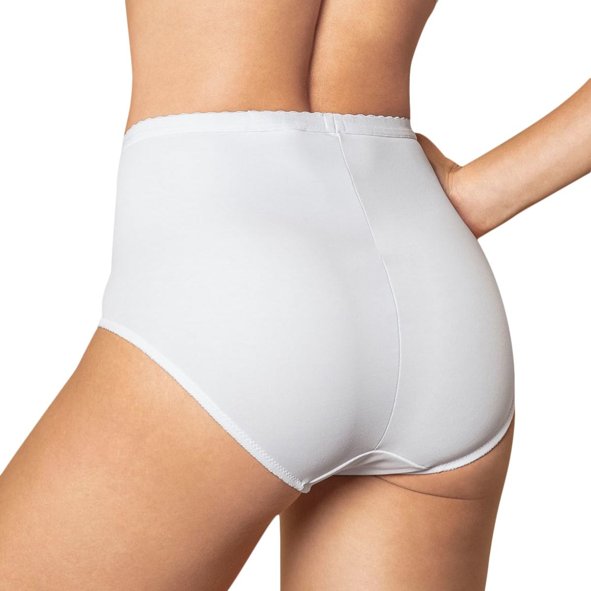 LEONISA - Calzón clásico de control suave con excelente modelación 72219 Blanco