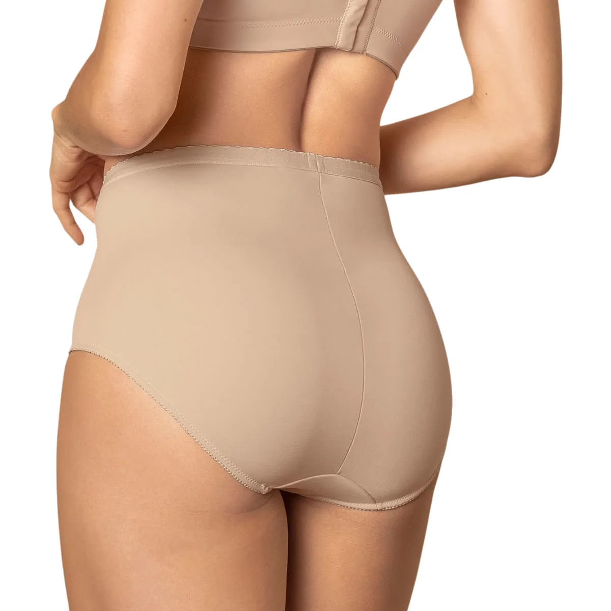 LEONISA - Calzón clásico de control suave con excelente modelación 72219 Beige