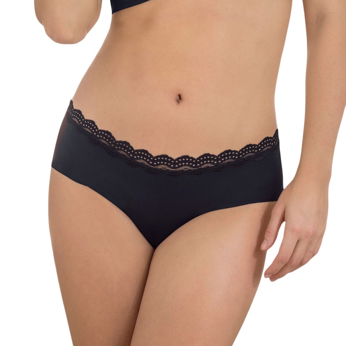 LEONISA - Calzón 72301 Hipsters y Cacheteros Negro