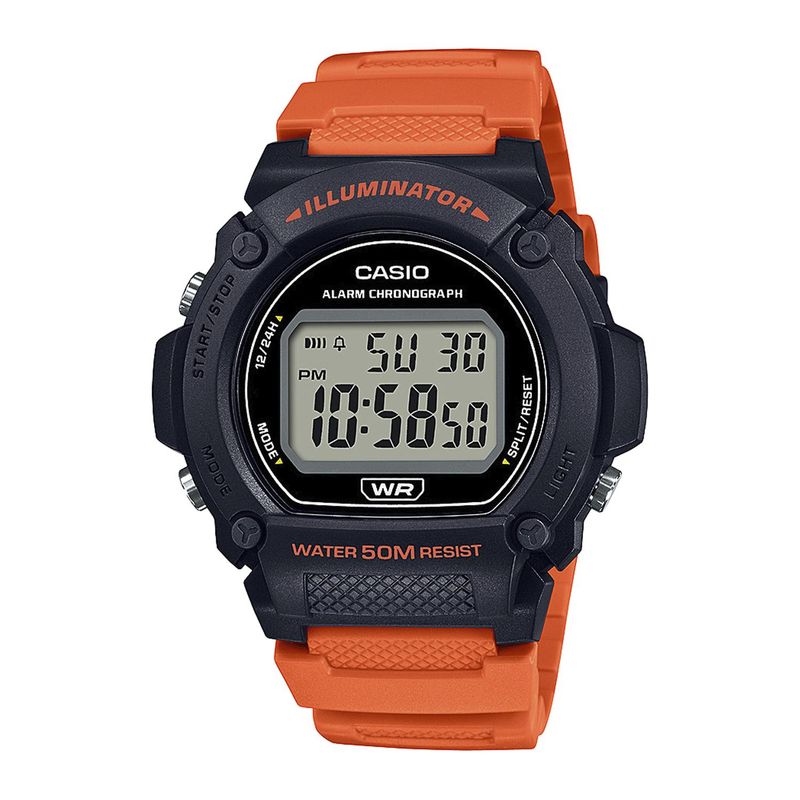 CASIO - Reloj CASIO W-219H-4AVDF Resina Hombre Negro