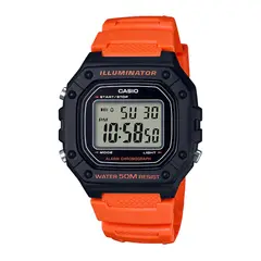 CASIO - Reloj W-218H-4B2VDF Resina Hombre Negro