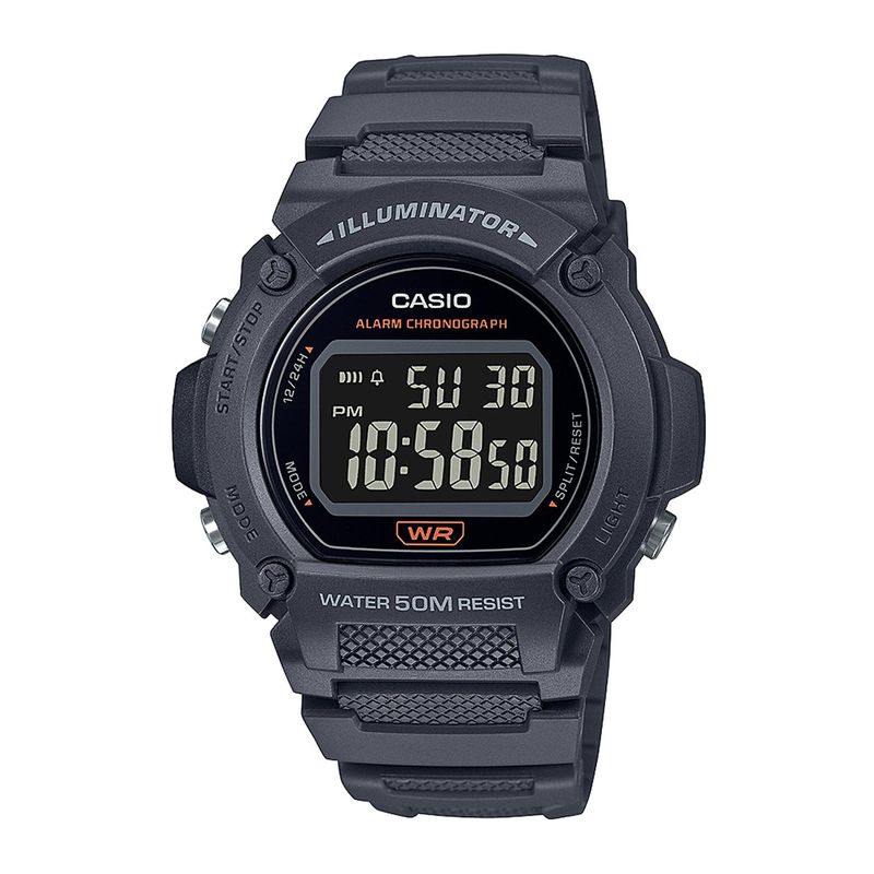 CASIO - Reloj CASIO W-219H-8BVDF Resina Hombre Gris