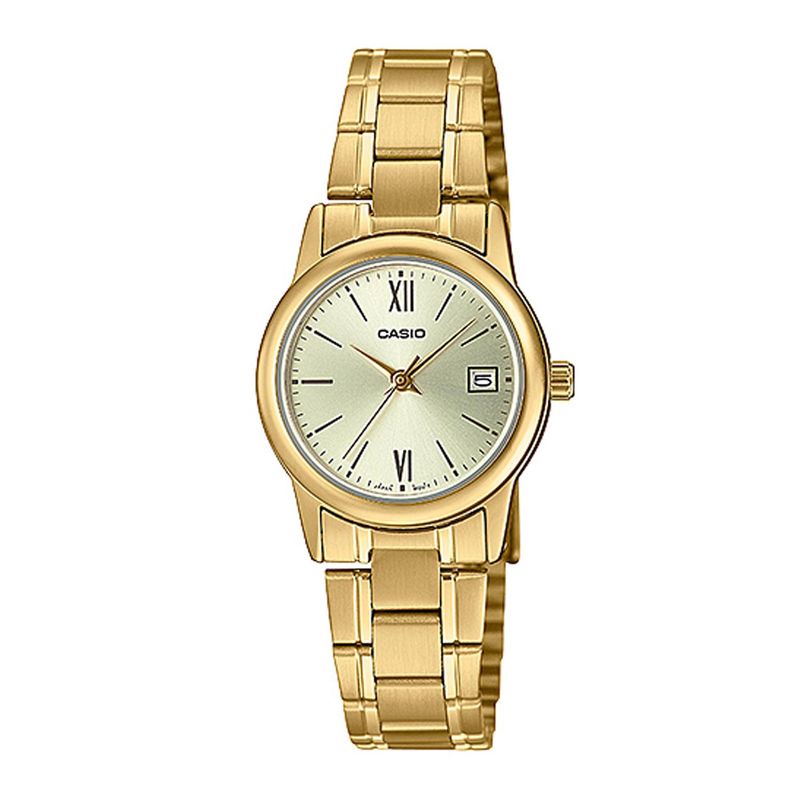 CASIO - Reloj CASIO LTP-V002G-9B3UDF Acero Mujer Dorado