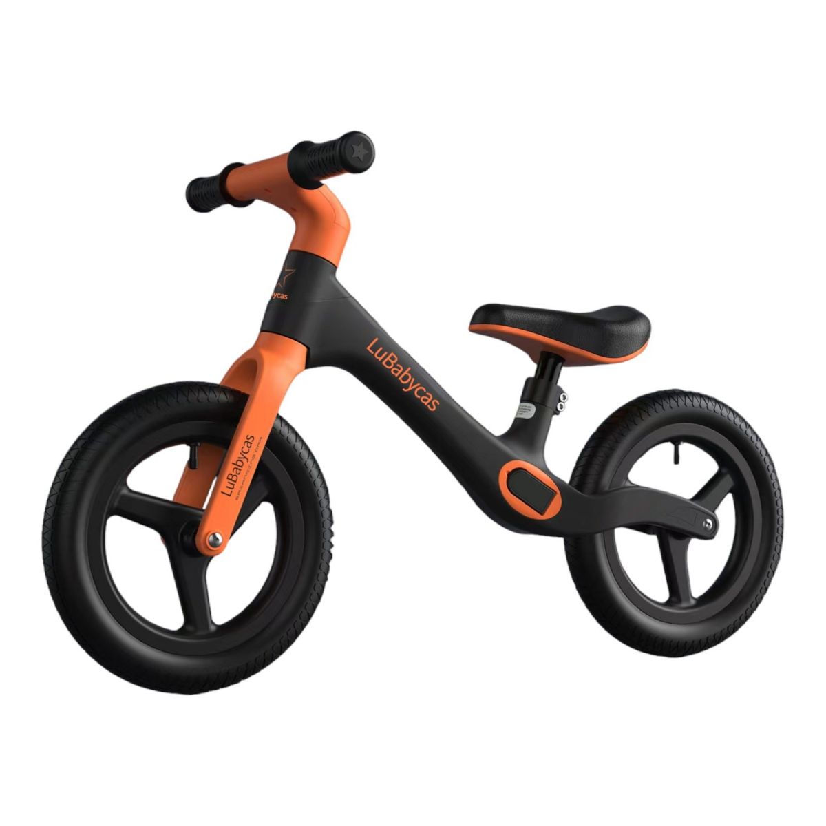 LUBABYCAS - Bicicleta de Equilibrio 2-6 Años Aro 12 LuBabycas Naranja