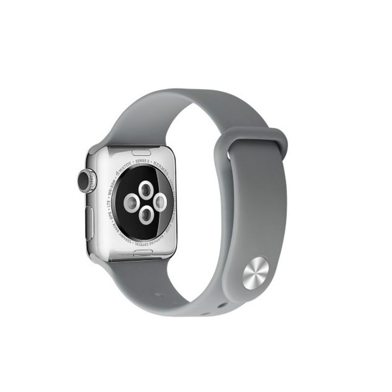 GENERICO - Correa Banda Boton Iwatch Applewatch GrisConcreto 42-44-45MM