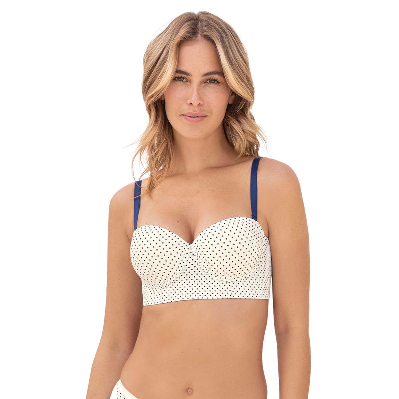 LEONISA - Strapless bustier 360° de perfección 011911 Estampado Puntos