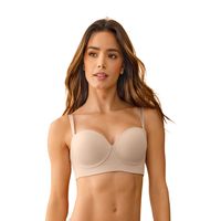 Sostén strapless de realce suave 71318 Beige
