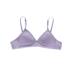 LEONISA - Top básico principiante en algodón para niña 061311 Morado Claro