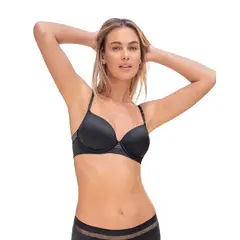LEONISA - Sostén con arco Natural Look 091081 Negro