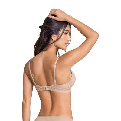 Imagen 2 del producto Sostén de realce suave en encaje con breteles multiusos 71326 Beige