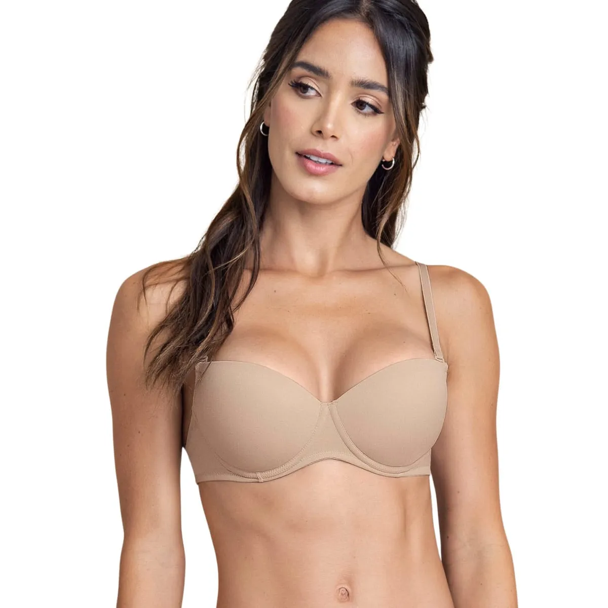 LEONISA - Sostén con realce incorporado y arco 71344 Cafe Claro