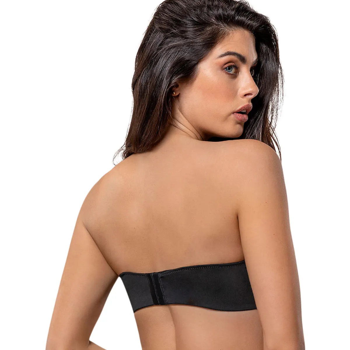 LEONISA - Sostén strapless de realce suave 71318 Negro