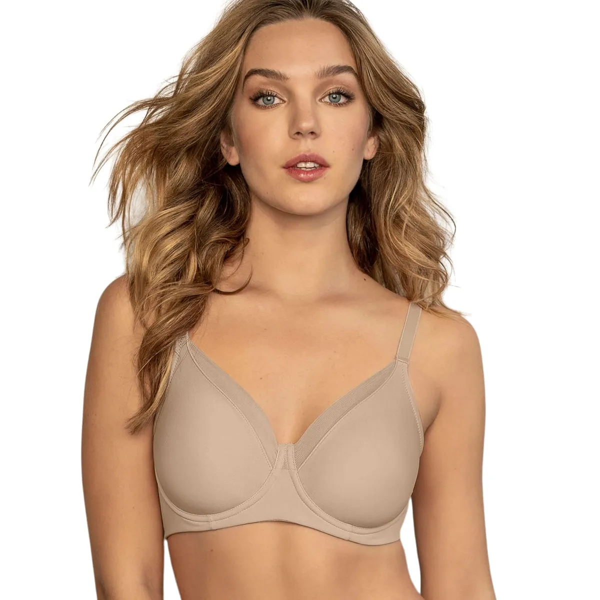 LEONISA - Sostén clásico de soporte con arco Natural Support 091007 Beige