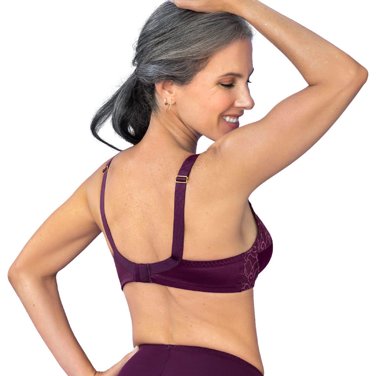 LEONISA - Sostén con arco (barba) y Copas con Gran Cubrimiento 71222 Uva