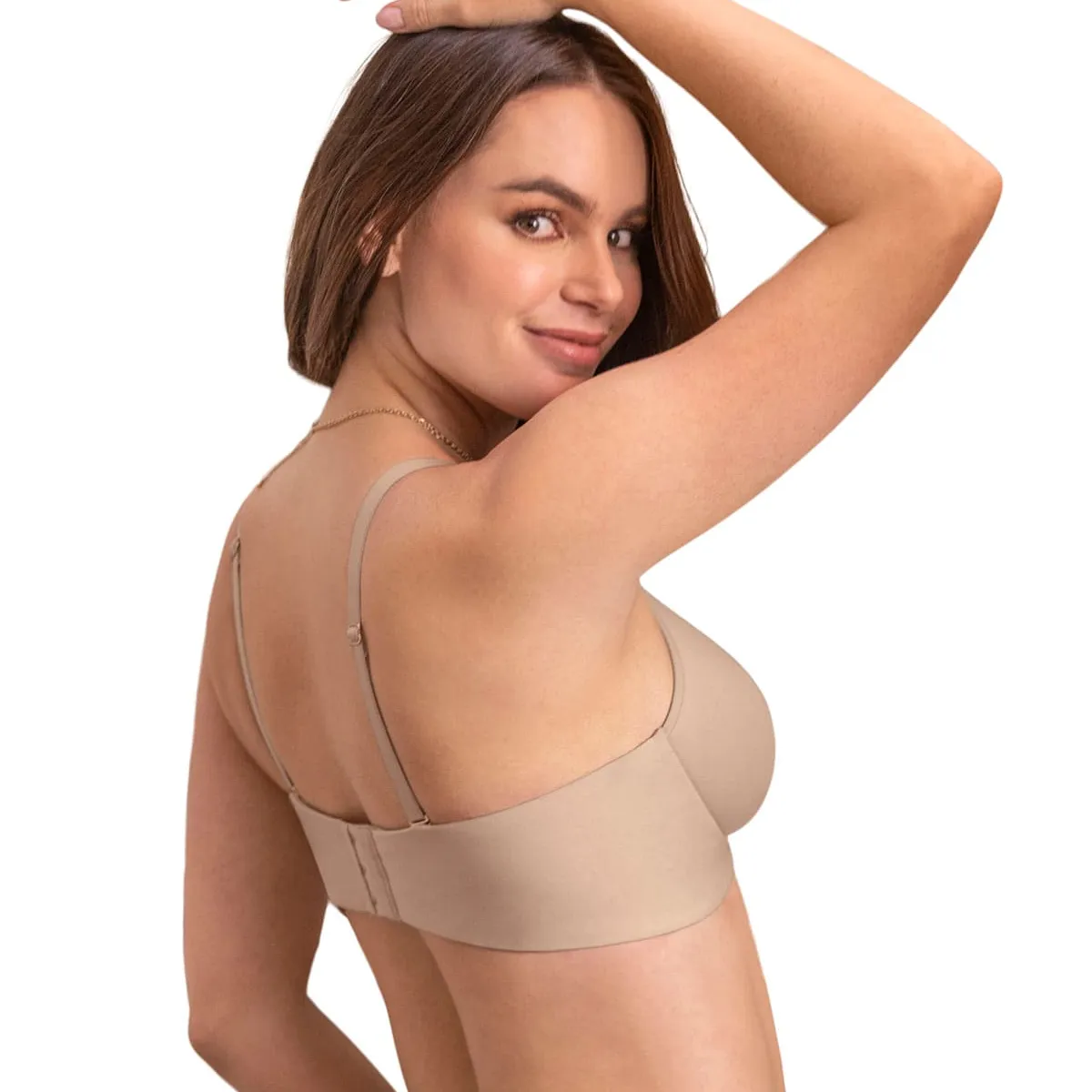 LEONISA - Sostén sin arco total comodidad Elemental Bra 091076 Café Claro