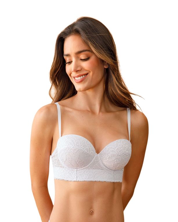 Sosten en Encaje con Realce Incorporado 71330 Blanco 36B