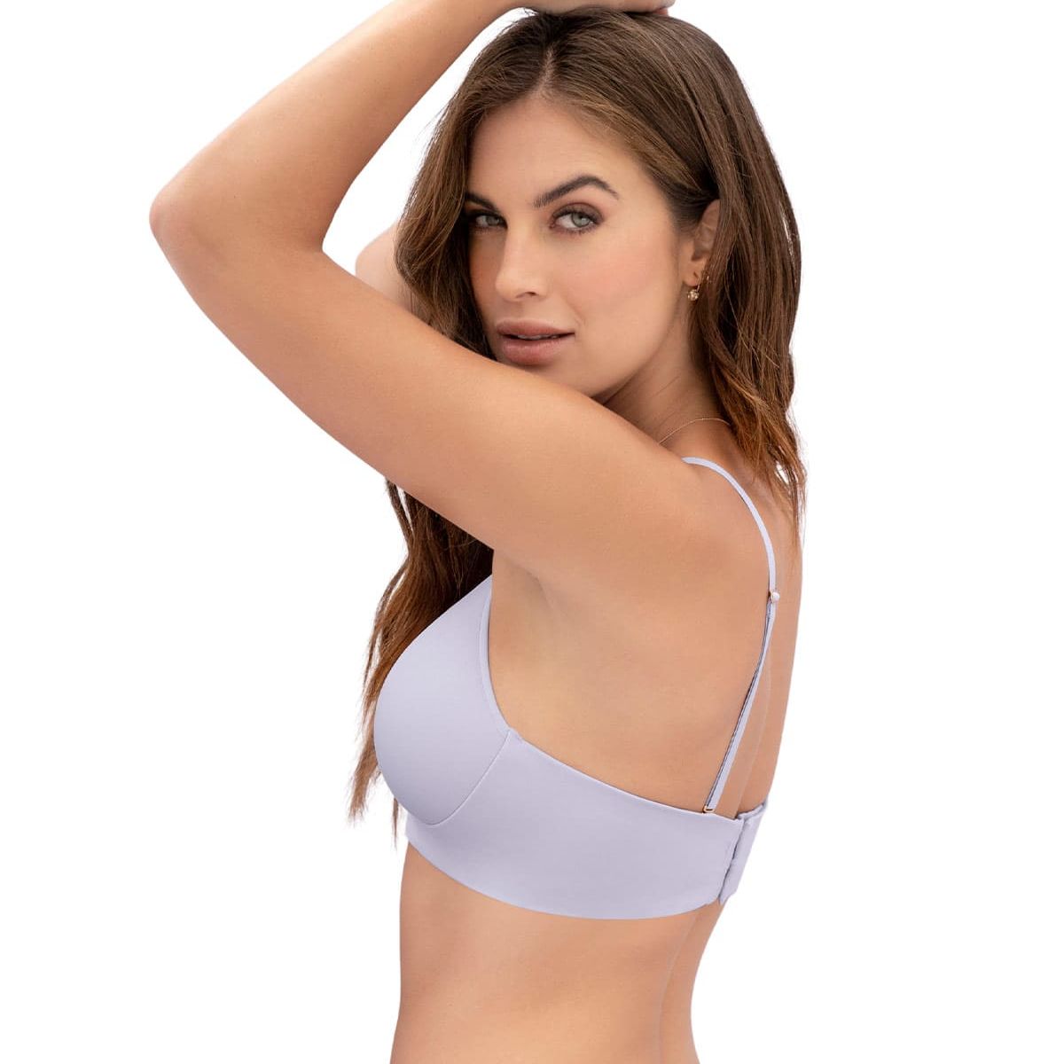 LEONISA - Sostén sin arco total comodidad Elemental Bra 091076 Lila Claro