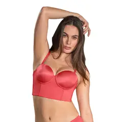 LEONISA - Sostén tipo bustier ideal como strapless 091060 Coral