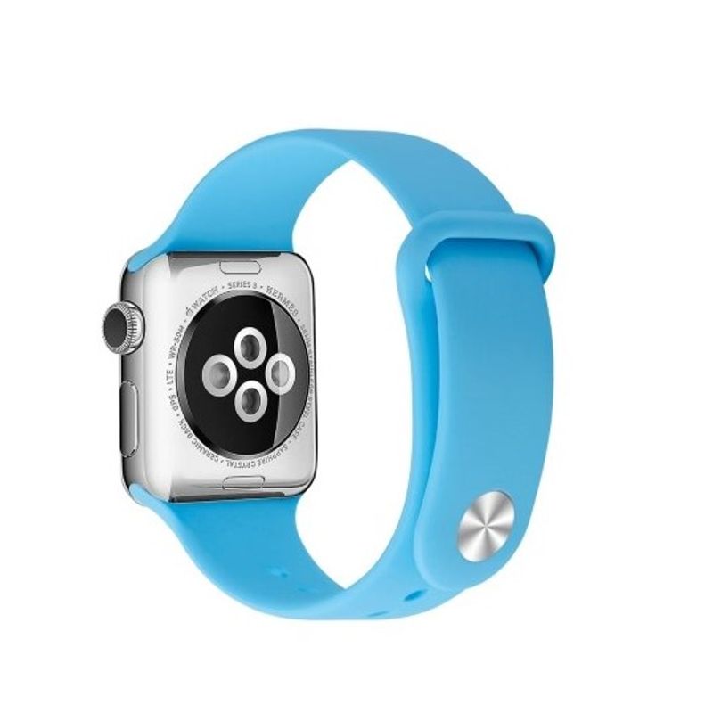 GENERICO - Correa Banda Boton Iwatch Applewatch Azul 38-40-41MM