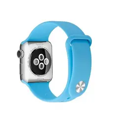 GENERICO - Correa Banda Boton Iwatch Applewatch Azul 38-40-41MM