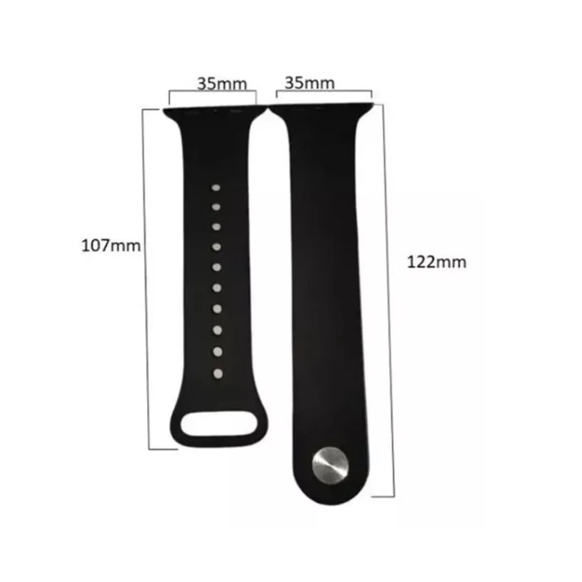 GENERICO - Correa Banda Boton Iwatch Applewatch Azul Noche 42-44-45MM