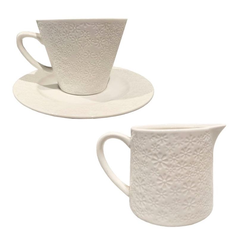 BRIC - Taza con plato y lechero