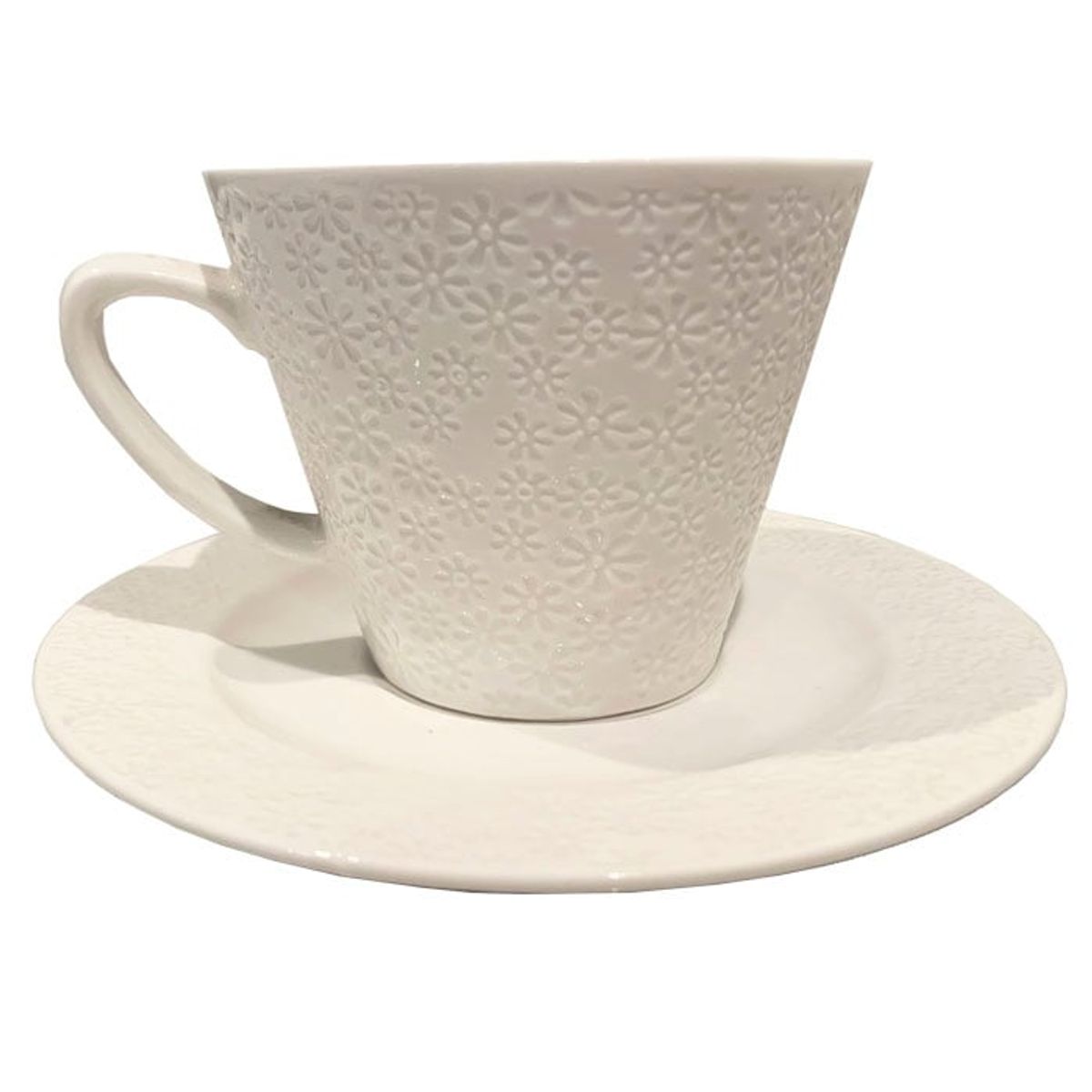 BRIC - Taza con plato y lechero.