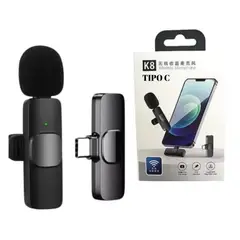 GENERICO - Micrófono K8 De Solapa Inalámbrico Para Celular Tipo C