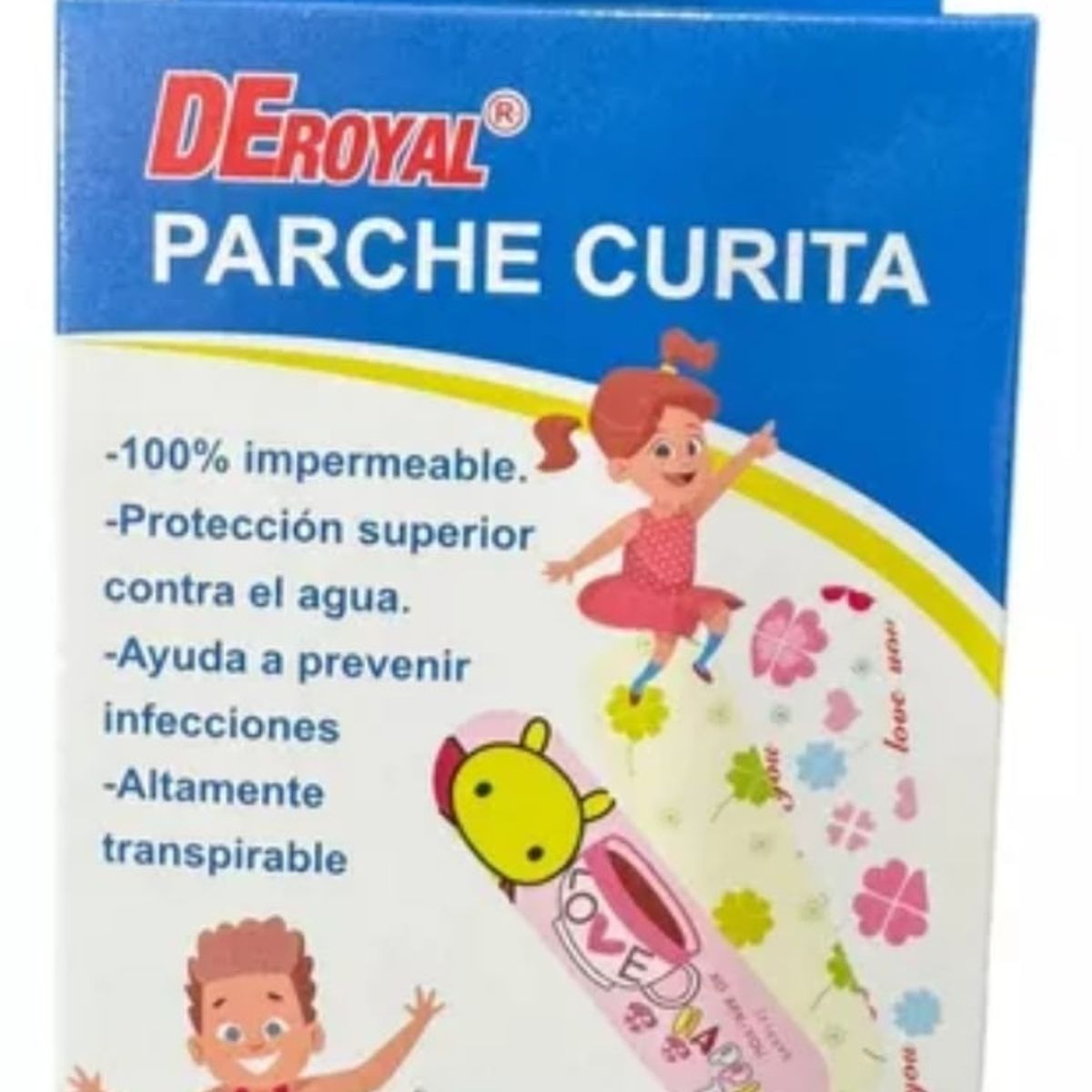 OEM - Pack 04 Parche Curitas Con Diseños 72x19mm 30 Unidades