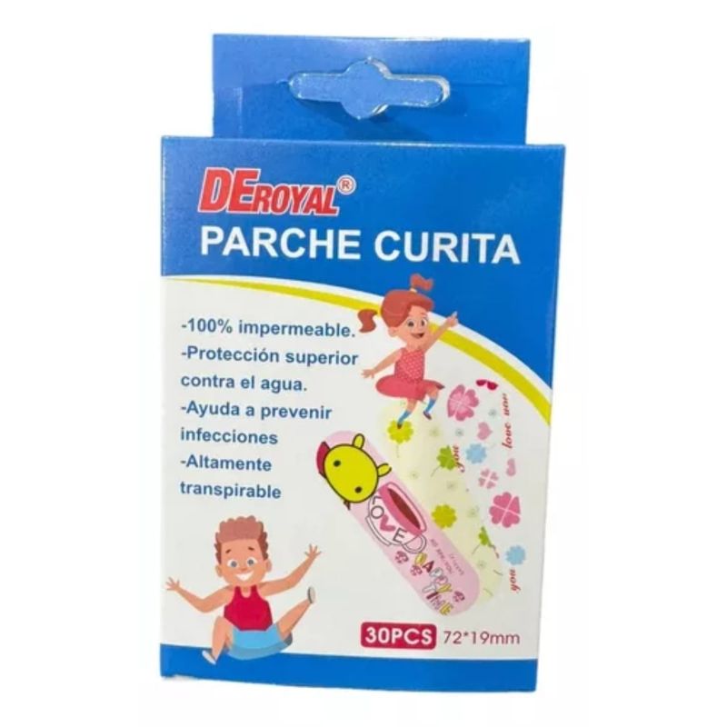 OEM - Pack 04 Parche Curitas Con Diseños 72x19mm 30 Unidades