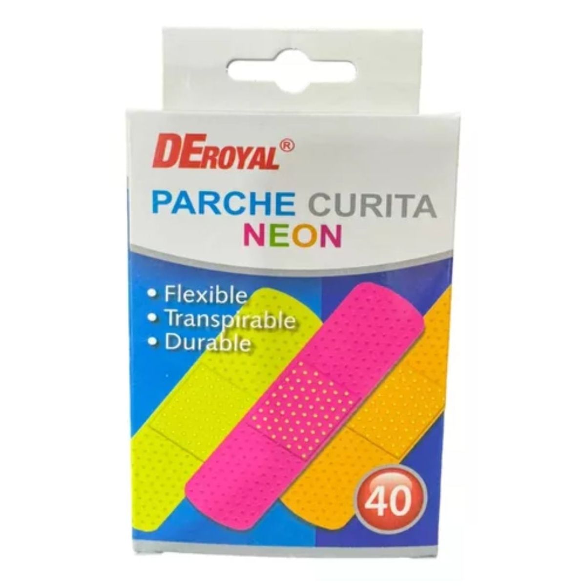 OEM - Pack De 04 Parche Curitas Neón 40 Unidades