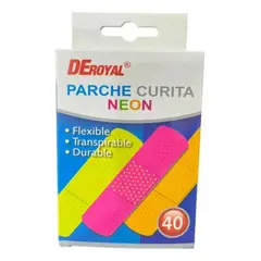 OEM - Pack De 04 Parche Curitas Neón 40 Unidades