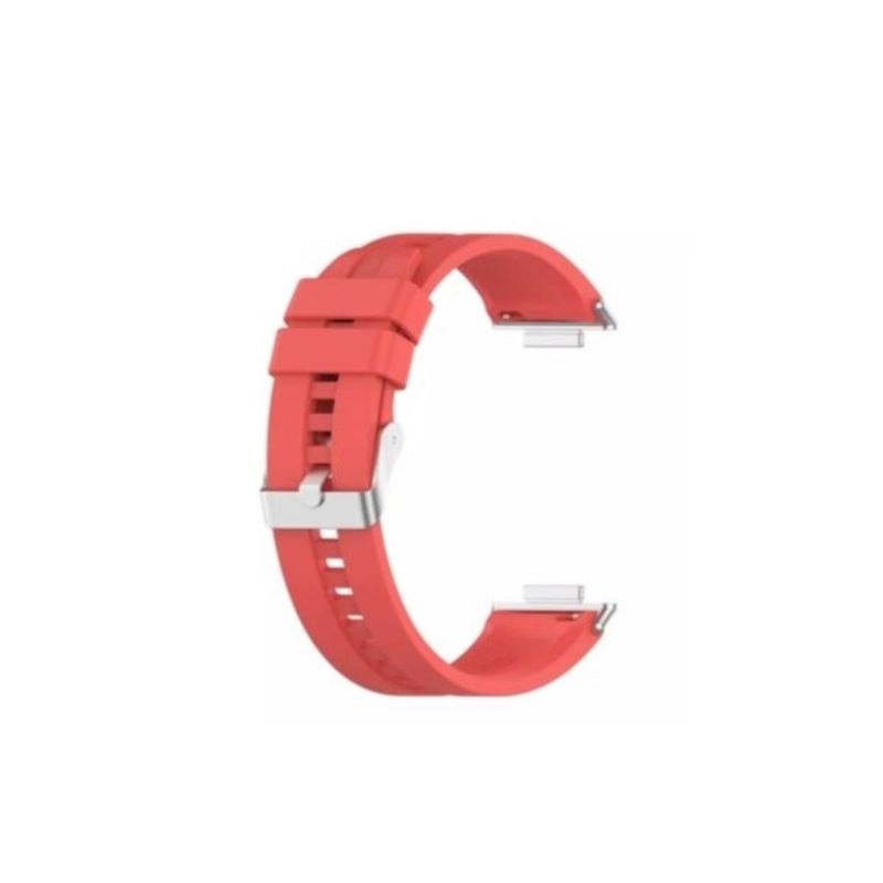GENERICO - Correa Banda Silicona Compatible Con Huawei Watch Fit 2 Rojo