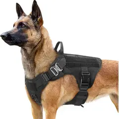 METALFER - Arnés Táctico Para Perro Ajustable Chaleco Militar Talla L