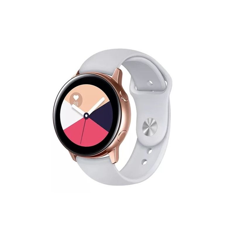 GENERICO - Correa Silicona Samsung Galaxy Watch 4 4 Classic Gris Claro