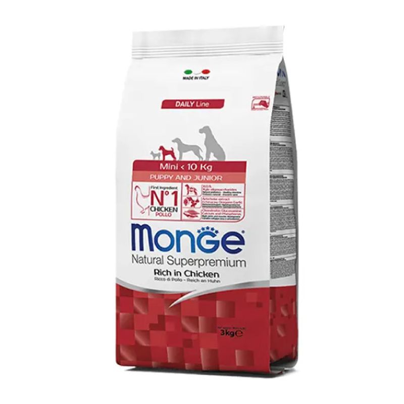 MONGE - Monge Alimento Premium Perro Mini Puppy & Junior Chicken 3kg