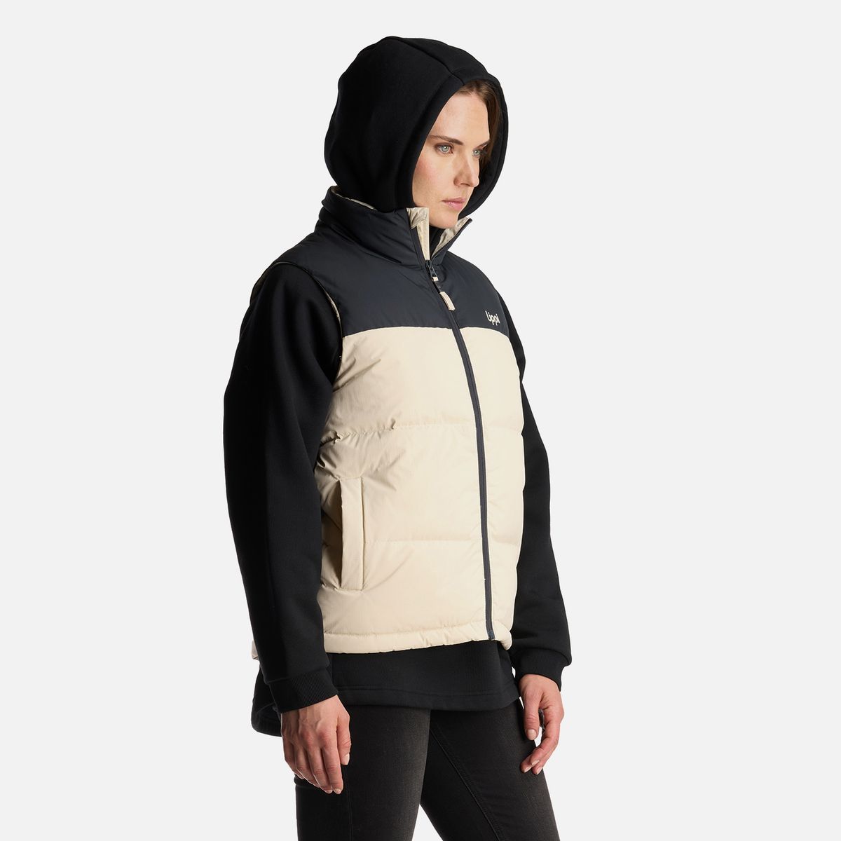 LIPPI - Chaqueta Mujer Urban Down Jacket Vest Crema Lippi