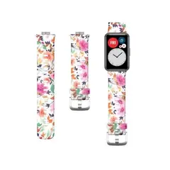 GENERICO - Correa De Camuflaje Compatible con Huawei Watch Fit Bosque