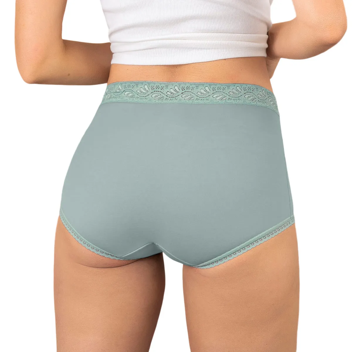 LEONISA - Pack x 3 calzones clásicos con toques de encaje 118X3 Gris