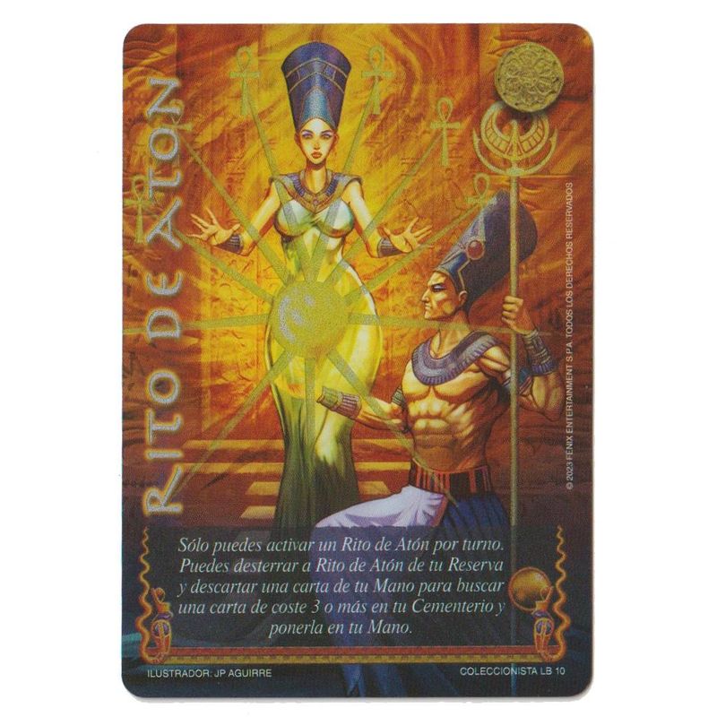 MITOS Y LEYENDAS - Carta Promo Rito de Aton Coleccionista Myl