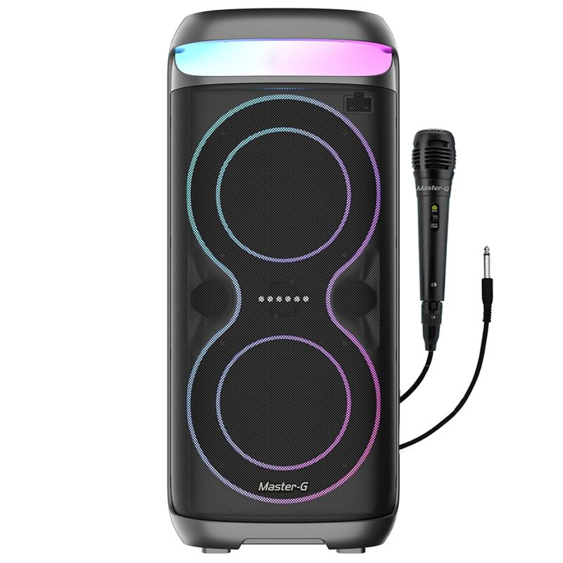 MASTER G - Parlante inalámbrico Bluetooth Champion 6,5” con Karaoke