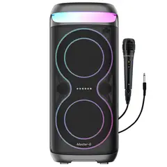 MASTER G - Parlante inalámbrico Bluetooth Champion 6,5” con Karaoke