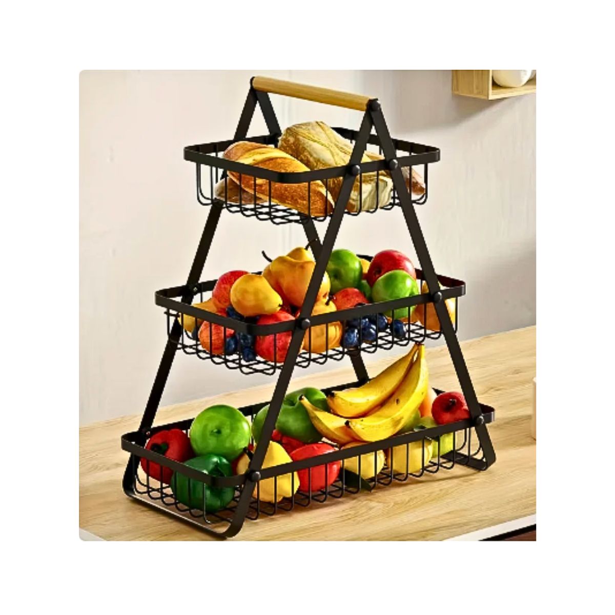 GENERICO - Organizador Multifuncional De Frutas Y Verduras 3 Niveles