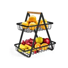 GENERICO - Organizador Multifuncional De Frutas Y Verduras 2 Niveles