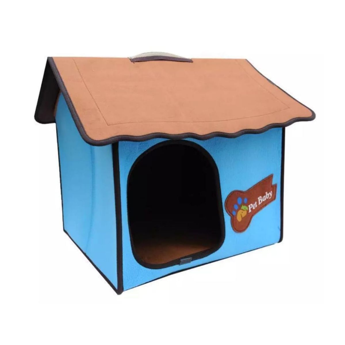 GENERICO - Casas Para Perros Pequeños o Gatos M Azul