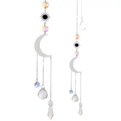 ARTESANA - Pequeño Prisma de Luz - Atrapasol Luna Sol
