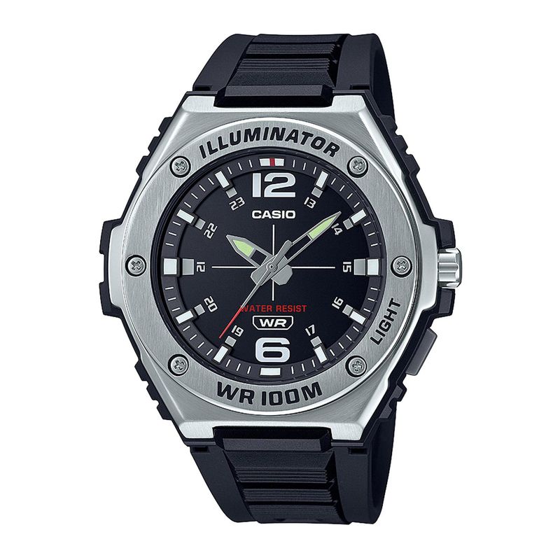 CASIO - Reloj CASIO MWA-100H-1AVDF Resina/Acero Juvenil Plateado