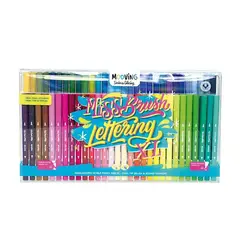 MOOVING - Marcadores Brush doble punta set de 60